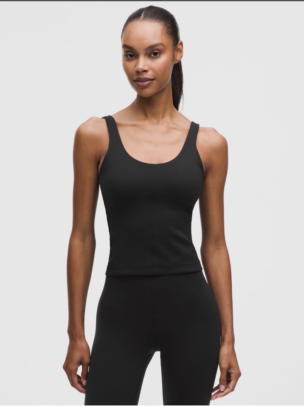 NWT Black lululemon Glow Up™ Tank Top Medium Support, B/C Cup - Size 6